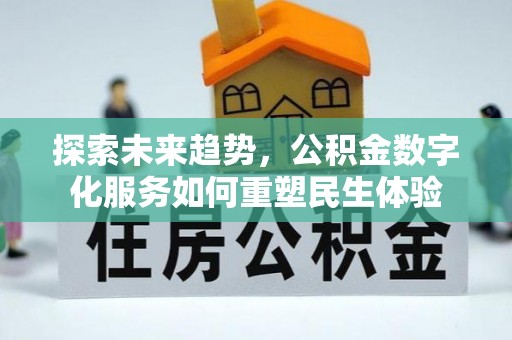 甘孜探索未来趋势，公积金数字化服务如何重塑民生体验