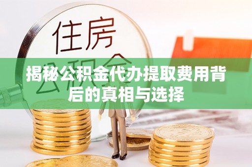 甘孜揭秘公积金代办提取费用背后的真相与选择