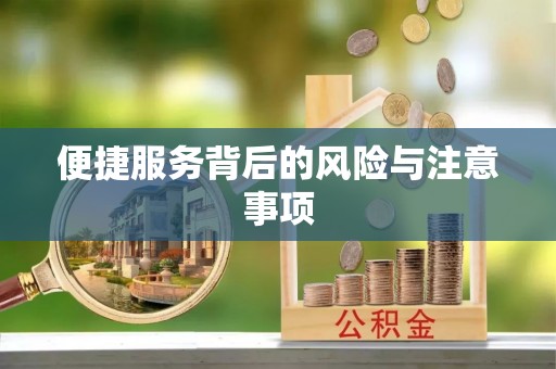 甘孜便捷服务背后的风险与注意事项